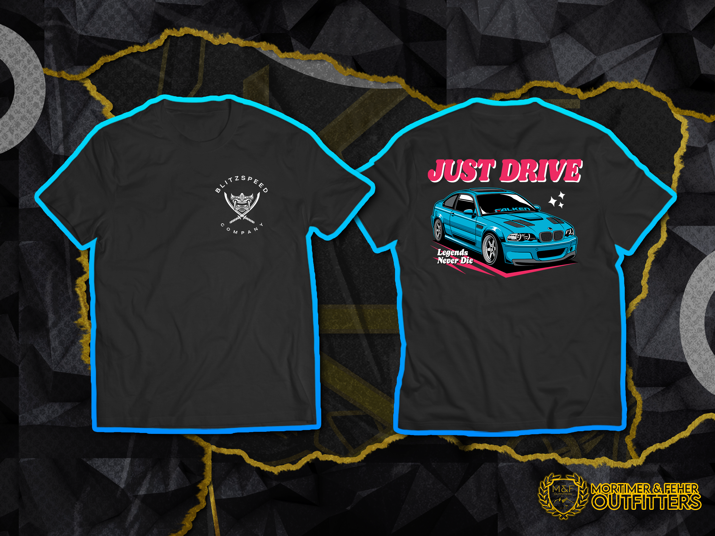 MF® - BMW E46 Legends Never Die T-Shirt