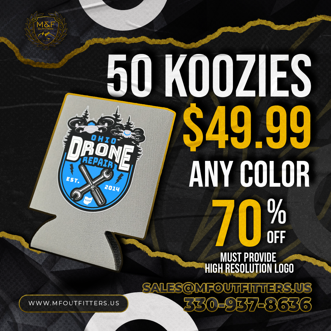 50 Custom Full Color Koozie Bundle