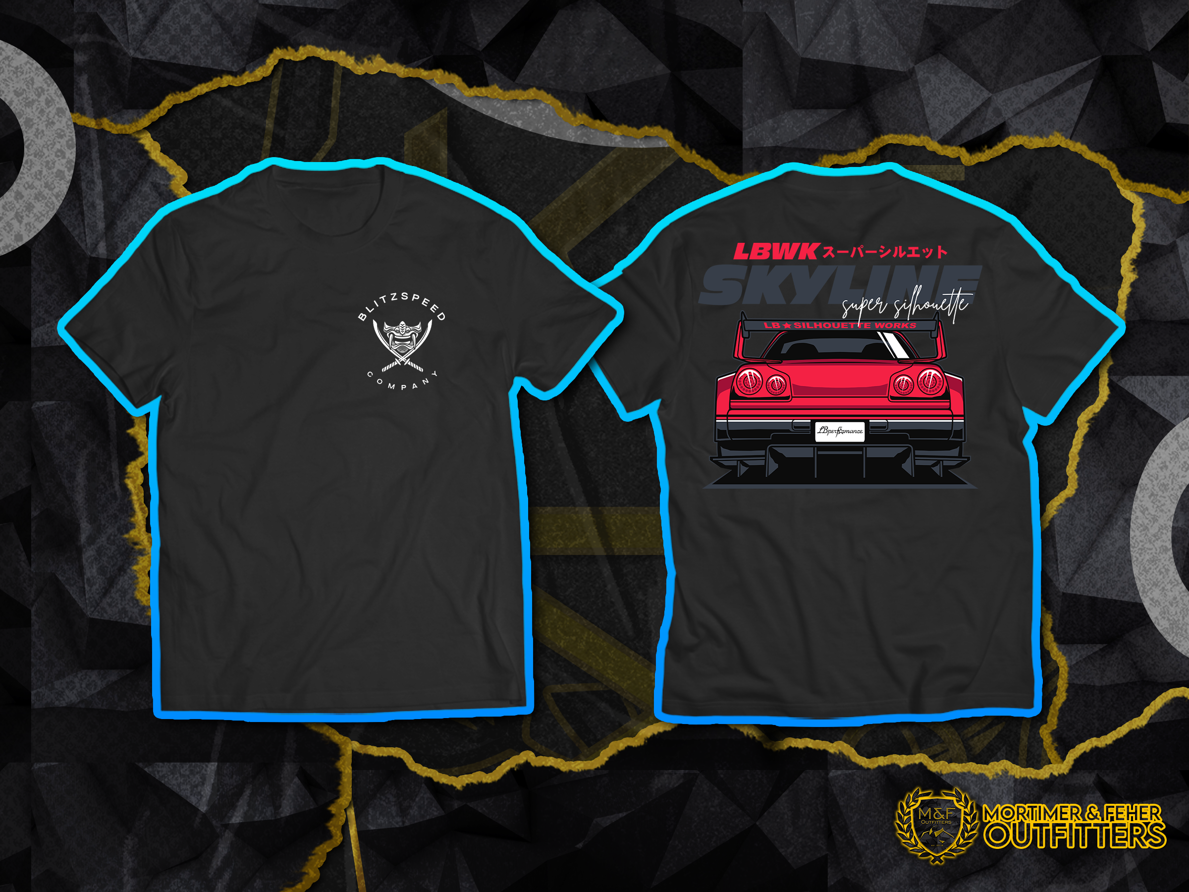 MF® - Nissan R34 Skyline LBWK Widebody T-Shirt
